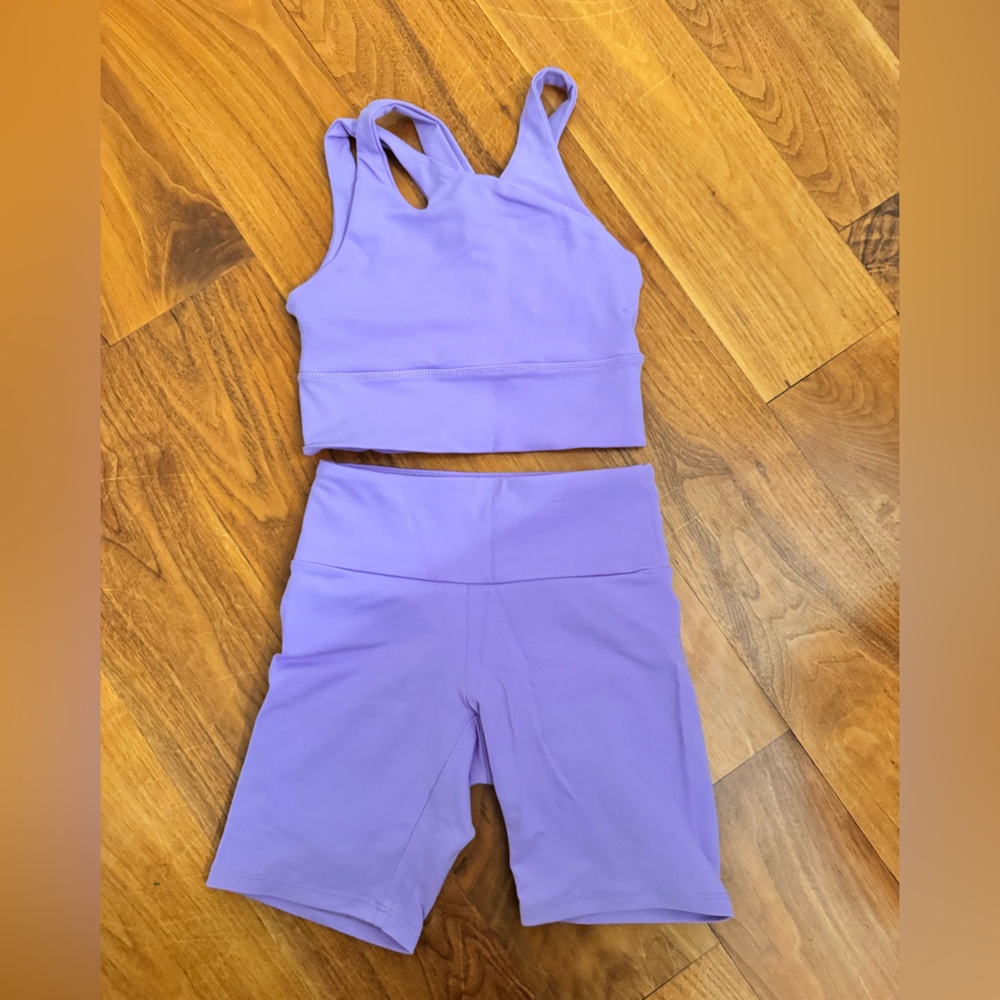 Matching lavender set. size: child small